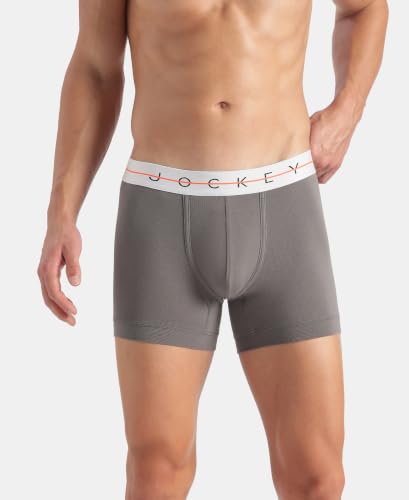 Image of Jockey NY16 Men Super Combed Cotton Elastane Stretch Solid Trunk with Ultrasoft Waistband (Pack of 2)