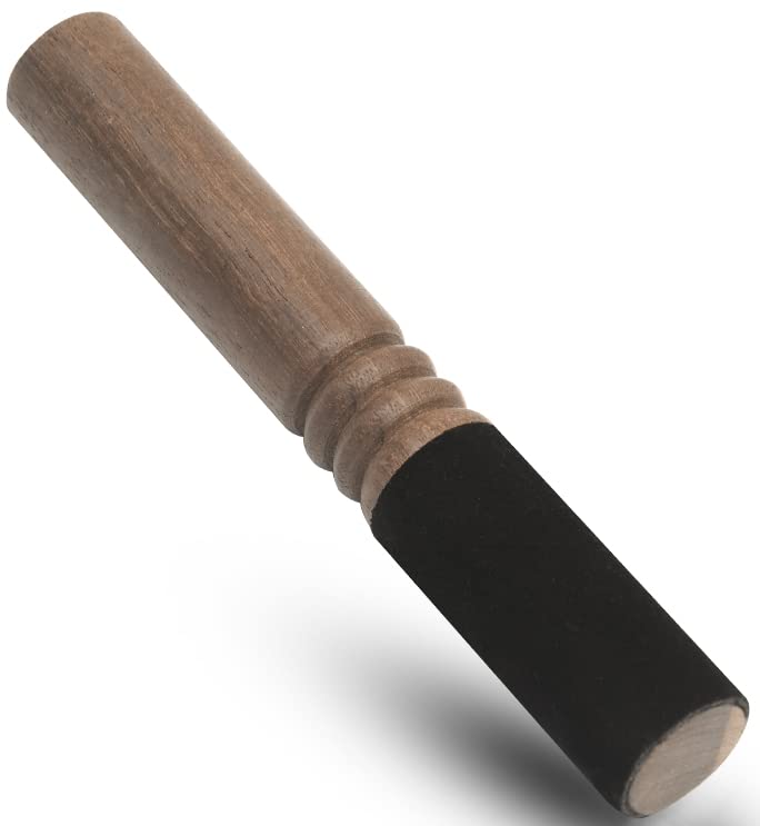 KARMA CRAFTERKarma Crafter 5 Inches Tibetan Singing Bowl Mallet Suede Wooden Striker Leather Wrapped Meditation Mallet Sound Bowl Stick Meditation Yoga Tibetan sound bowl mallet