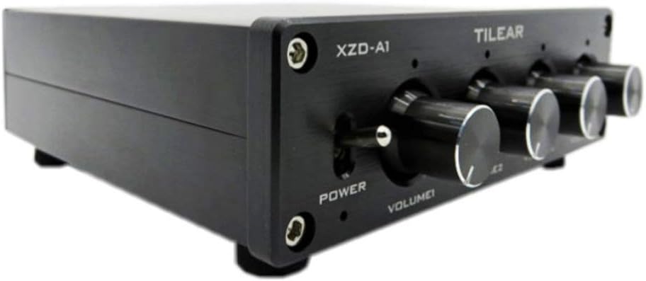 HiFi Lossless 1 Input 4 Output RCA HUB Audio Distributor Signal Selector Switcher Tone Volume for Amplifier Board Home Theater