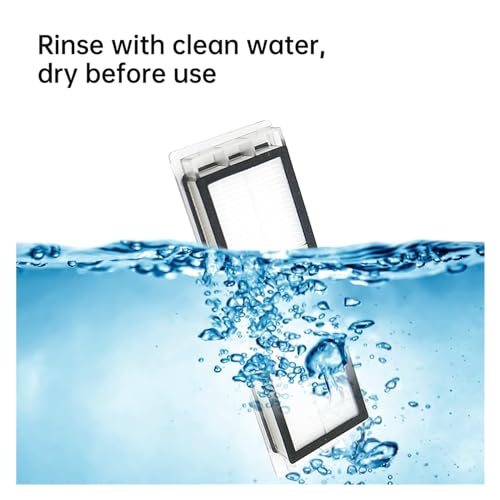 Compatible for Xiaomi, Robot Vacuum Cleaner Accessories HEPA Filter, Compatible for Roborock, S50 S51 SDJQR01RR SDJQR02RR HEPA Filter(3pcs)