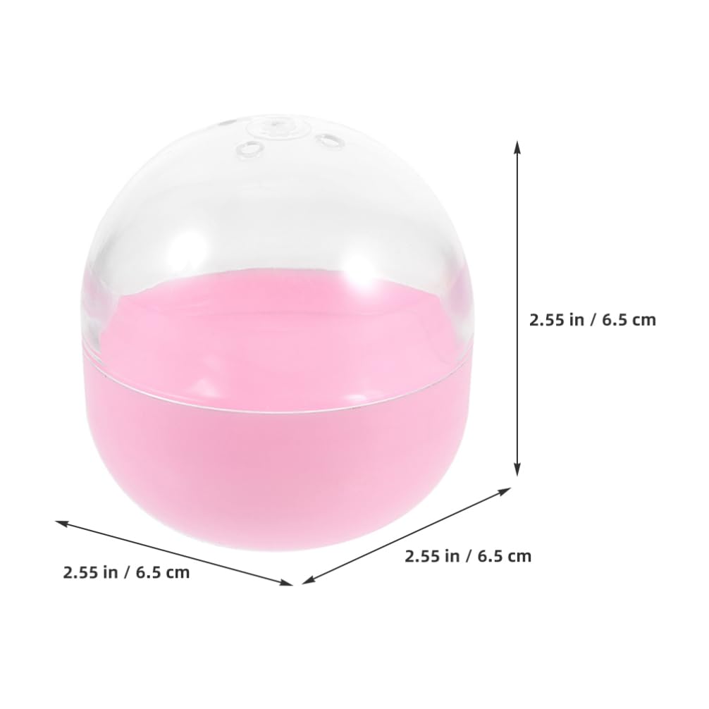 Alipis Plastic Fillable Balls Vending Gumballs Storage Container Round Capsules for Toy Machines
