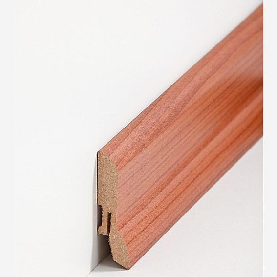 Listwa przypodłogowa MDF 20 x 60 x 2500 mm rdzeń MDF foliowany mahoń do klejenia, wkręcania i przybijania, listwa przypodłogowa firmy PROVISTON 62,5 m | 25 sztuk