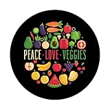Zoom IMG-2 pace amore veggies divertente veganismo