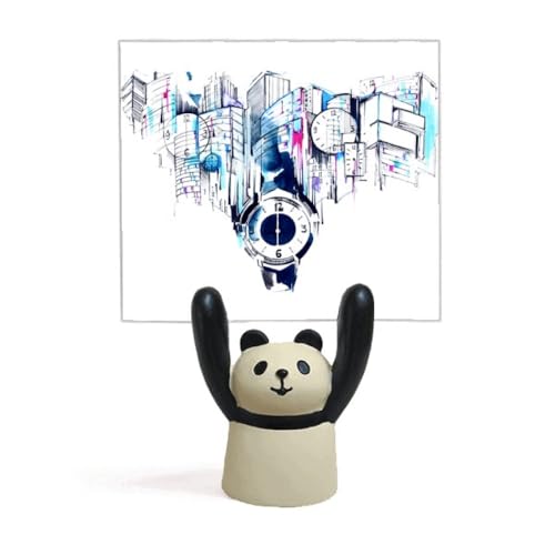 Horloge bâtiment moderne panda pour embellir un bureau ou une chambre d'enfant