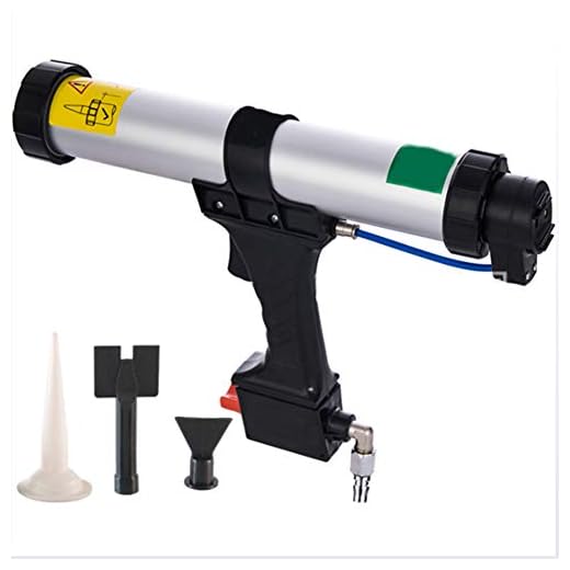 Sausage Caulking Gun,600Ml Pneumatic Soft Glue Gun Silicone Caulking Tools Pneumatic Gun Grout with The Rapid Regulating Valve for Paint & Decorating Silicon Tools