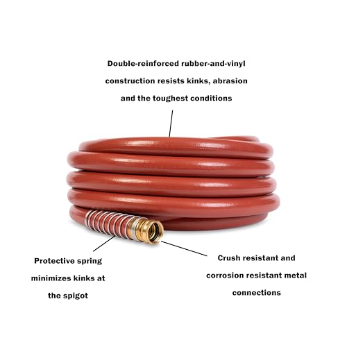 Gilmour Pro Commercial 3/4" x 50' Heavy Duty Water Hose, Durable and Kink Resistant 50 ft Garden Hose