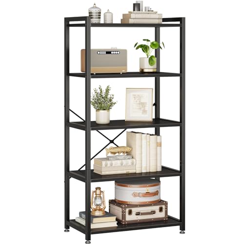 Coleshome Estantería de 5 Niveles Librería