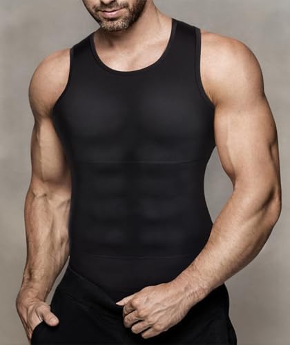 Shaperluv for Men, Shaperluv Tank 2.0 Mens, Men Tank Top, Body Shaper Vest Workout Tank Tops Abs Abdomen Undershirts2