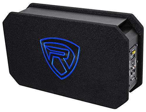 Rockville Rmw8A 8" 800 Watt Ported Powered Truck Subwoofer In Slim Enclosure Black #TOP4