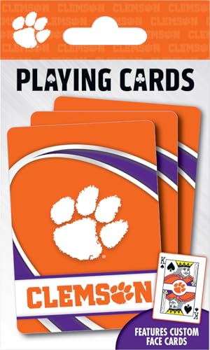 Image of Masterpieces Kid Playing Cards - Officially Licensed NCAA Clemson Tigers 54 Card Deck