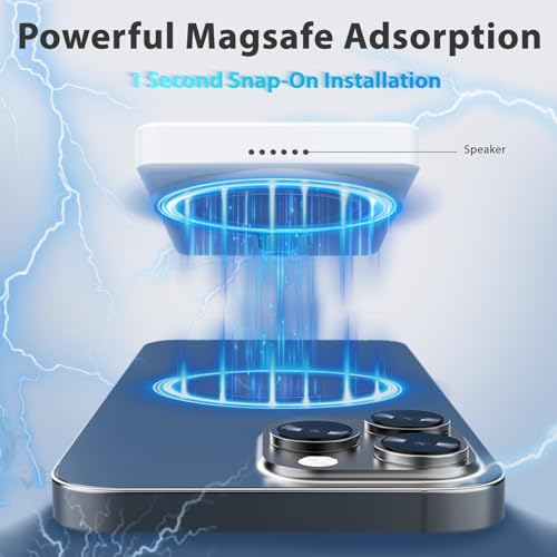 Image of Magnetic Phone Vlog Selfie Monitor Screen, Back Camera Monitor for iPhone, Using Phone Rear Camera for Selfie Vlog Live Stream TikTok, Support 4K 60fps Wired Recording, for iPhone & Android