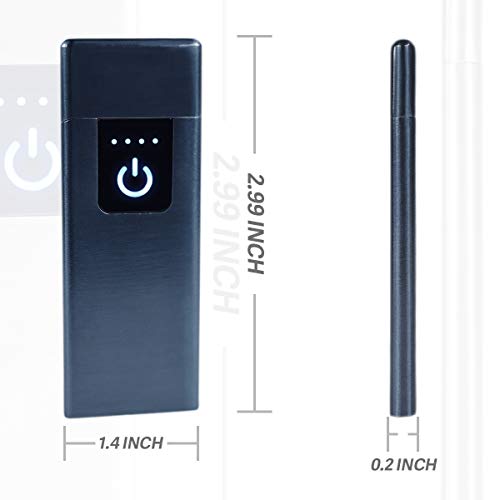 Encendedor electrico con sensor de huella negro miniatura 3