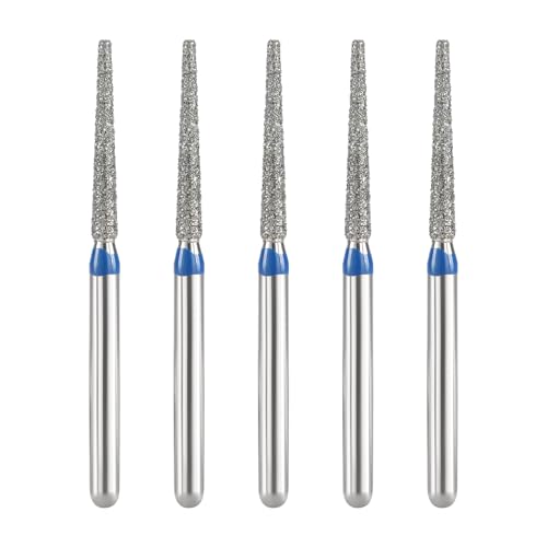 JMU Diamond Burs, FG 848-014M, Medium Grit, Flat End Taper, 5/Pk