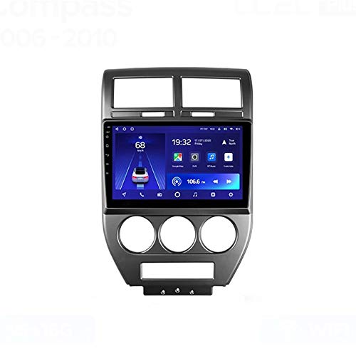 2 Din Auto Stereo Eingebauter Subwoofer Mit HD Touchscreen Autoradio Multimedia Spieler Unterstützt GPS BT Lenkradsteuerung 4G 1080P Video, Für Jeep