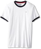 Tommy Hilfiger Kids Boy's Ken Tee (Big Kids) Classic White LG (16-18 Big Kids)