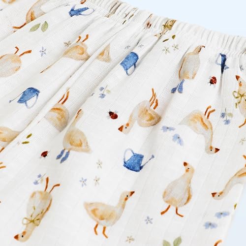 Image of The Boo Boo Club Kid'S 100% Muslin Organic Cotton Printed Button Shirt and Short Set | Half Sleeve Shirt | Summerwear Set | Kids Cothing Wear Set
