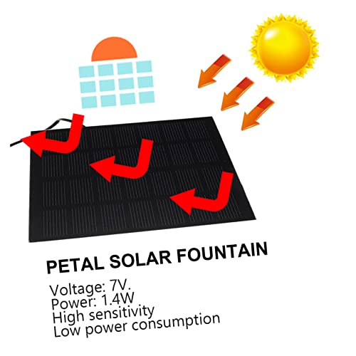Kisangel 1 Conjunto fonte solar bomba de água do jardim água solar flutuante decoração jardim Decora