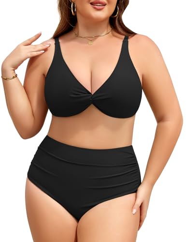 Svanco Bikini Damen Set Große Größen High Waist Bauchweg Bikinis...