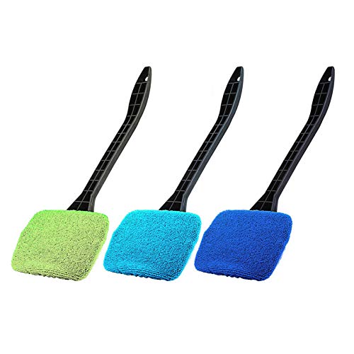 Adaskala Novo limpador de vidros automotivo de microfibra para pára-brisa escova rápida fácil de bri
