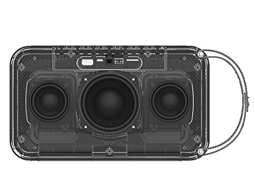 Simpowel V10 - Speaker 20W Portable Wireless Speaker with Deep Bass, DSP and Build-in Micro SD Slot - Black