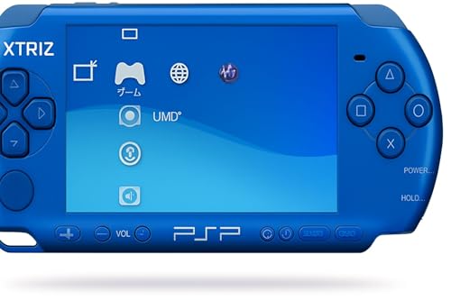 XTRIZ PSP 3006 Handheld Gaming Console, 46 Pre-installed Games, Memory Card Included (BLUE)