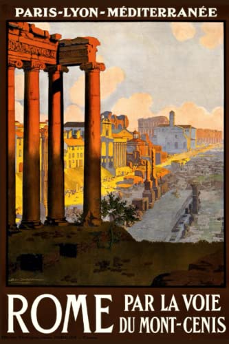 Rome Vintage Travel Poster Notebook