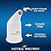 NATURAL SOLUTION Ceramic Salt Inhaler with 2 Himalayan Pink Salt Refills, Cleans The Respiratory System, Relief Breathing Congestion, Inhaler for Asthma White 1 Count
