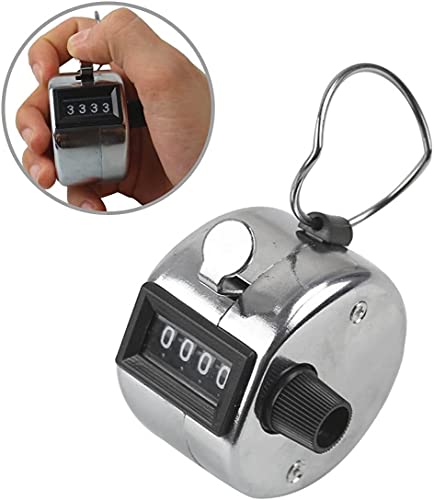 Contador Mecánico Manual de Metal de 4 Dígitos miniatura 2