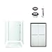 Sterling Plumbing 7226-5475DRF Accord Shower Package 48-Inch x 36-Inch x 77-Inch with Frosted Door Drain Kit, White/Oil Rubbed Bronze
