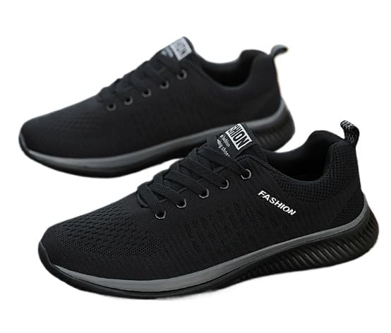 Tennis Shoes Mens Sneakers Breathable Mesh Walking Shoes Arch Support Orthopedic Athletic Workout Gym Running Shoe for Travel Jogging Sports Cross Training