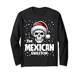 Photo Gallery mexican skeleton funny christmas family matching maglia a manica Photo Gallery mexican skeleton funny christmas family matching maglia a manica