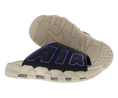 Nike Air More Uptempo Men's Slides (FJ2708-001, Black/Black/Clear/White)2