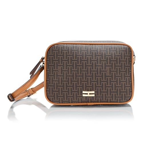 Halston Clara Rocky Road Top Zip Crossbody