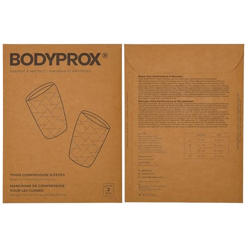 Thigh Compression Sleeve (1 Pair), Hamstring Compression Sleeve for Men and Women (Large)