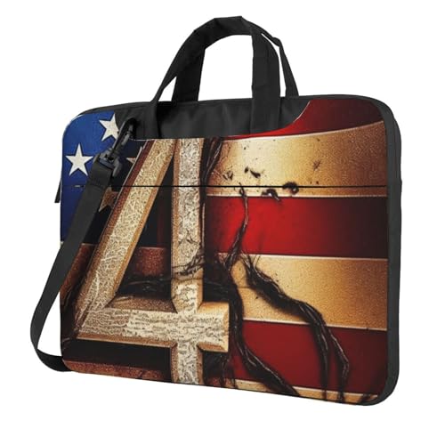 Sac pour ordinateur portable imprimé drapeau sacoche à bandoulière mixte