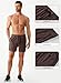 JMIERR Mens Sweat Shorts Summer Fashion Casual Elastic Waist Drawstring Waffle Sports Training Shorts with Pockets 5 Inch Inseam, 3XL, Brown