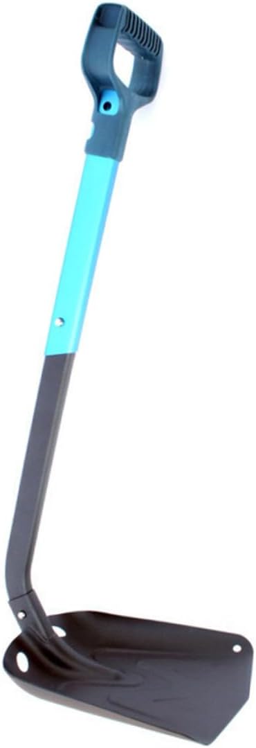 BESPORTBLE Multi-Functional Folding Snow Shovel with Long Handle Aluminum Ice Scraper for Cars Lightweight and Portable Snow Remover for Outdoor Use
