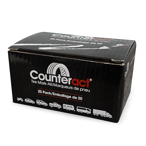 Counteract Mark-All Tire Crayon - White - 20 Pack - Long Lasting - Weather Resistant - Fade Resistant