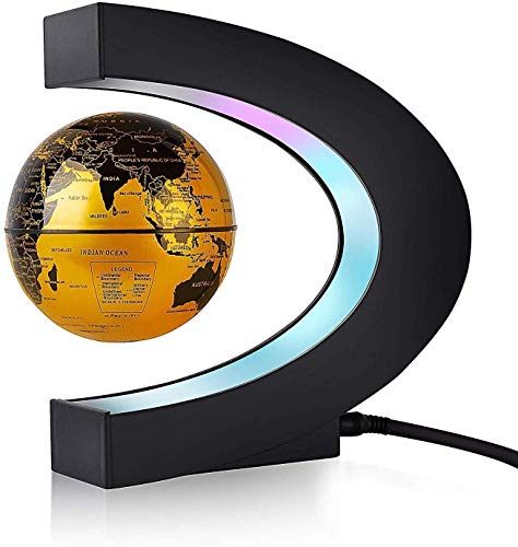 SILOLA Globo Flotante con Luces LED de Colores en Forma de Anti Gravedad Levitación