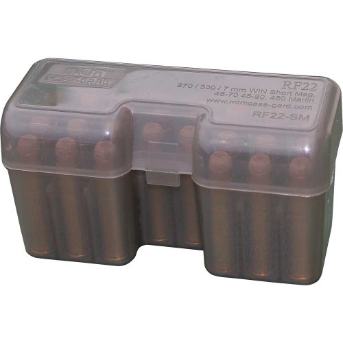 MTM 22 Round Flip-Top Rifle Ammo Box 270 WSM to...