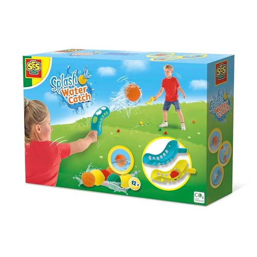 SES Creative 02304 - Splash Water Catch, Alternative waterballoons, Reusable, Outdoor Games Set for Children