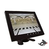 Cocar 8 inch CCTV LCD Monitor 4:3 IPS Screen Display with VGA HDMI AV BNC Built-in Speaker USB Media Player for Auto Home Surveillance Security Camera STB 1024x768 HD with Car Power Adapter 12-24V