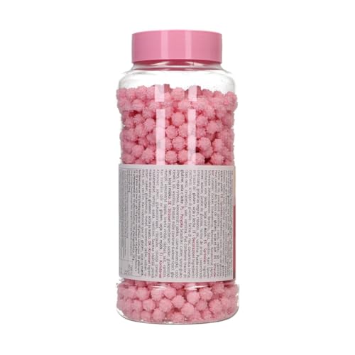 FunCakes Mimosa Pink: Zuckerstreusel zum Dekorieren von Kuchen, Cupcakes & Torten, Zuckerdekor für Geburtstag, Babyparty und Gender Reveal - 500 g