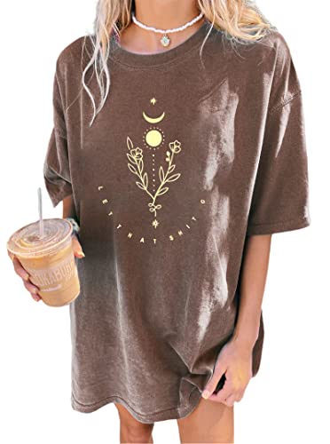 Image of Remidoo Oversized Graphic Tshirts for Women Casual Loose Fit Short Sleeve Tee