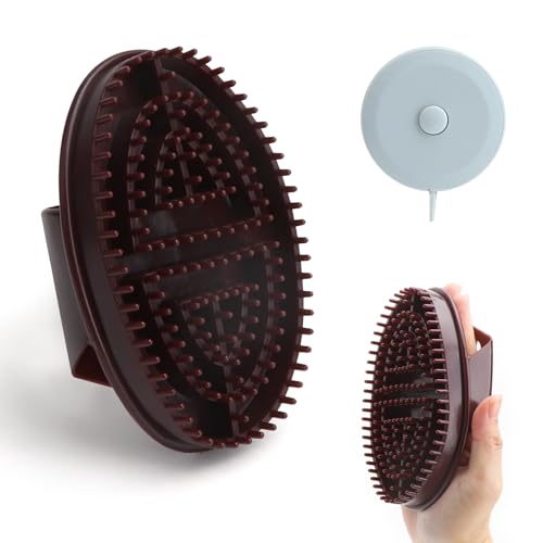 Cepillo de masaje corporal, cepillo de Gua Sha para el cuerpo, cepillo de masaje Gua Sha, cepillo de presión meridiano con cinta métrica, cepillo de masaje corporal meridiano puede promover la