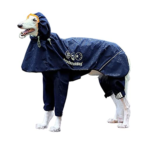 犬 レインコート 大型犬 中型犬 リード穴付き 犬用レインコート 柴犬 お出かけ 犬服 お散歩用 帽子付 梅雨対策 くろい 春夏 快適 軽量 通気 防風 ペット雨具 レインウェア 大きいサイズ ネイビー S