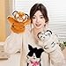 Hand Puppets Tiger Plush Animal Toys Dolls for Imaginative Pretend Play Storytelling Gifts for Kids Boys Girls