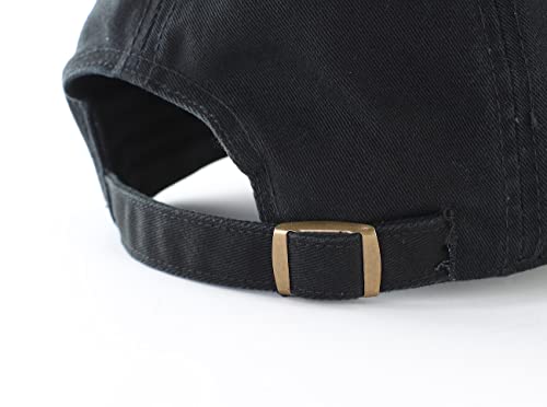 Home Prefer Men's Visor Sun Hat Upf50+ Adjustable Cotton Twill Baseball Cap Dad Hat Low Profile Golf Hat Black #TOP5