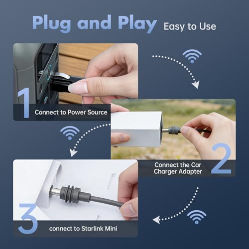 Convertidor 12V a 36V Starlink Mini para tener internet estable en camping y RV 3