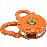 YUUCOO Snatch Block, 50,000 lbs (25T) Minimum Breaking Strength, 25,000 lbs (12.5T) Working Load Lim